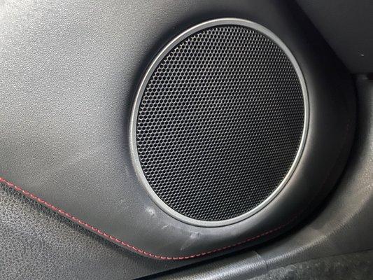 Driver side speaker