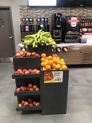 Fresh fruit and coffee