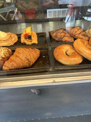 Pastries, bagels and croissants