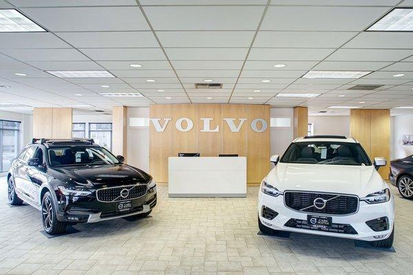 The showroom at Volvo Cars Seattle