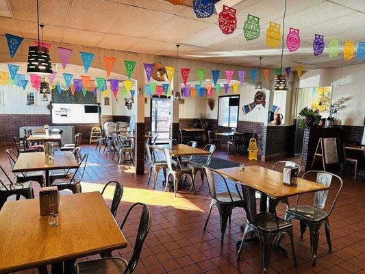 Inside dining area.