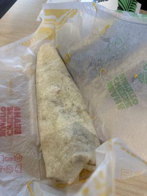 Bean and Bean & Cheese Burrito with Green Sauce