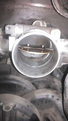 Throttle body assembly after performing BG Induction service