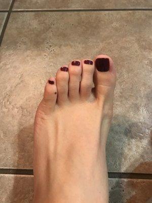 My toe make over