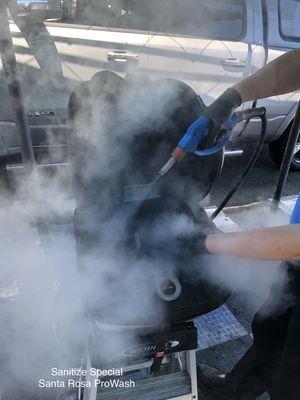 Sanitize Your Car- No chemical, Steam Clean!