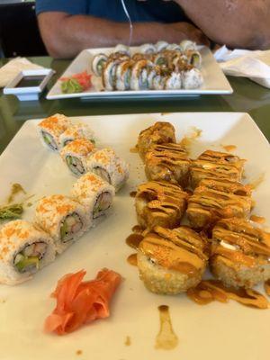 Regan's roll and Cali roll