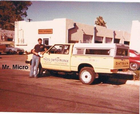 Wow!  Micro and Mic the man who built this incredible shop.  The date is around the late 1970's.