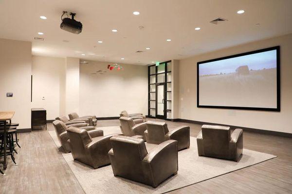 Theater Room at The Met at Metro Centre Apartments