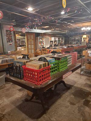 Crates on crates of records!