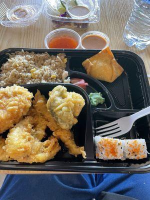 Chicken & Vegetable Tempura Bento Box Lunch