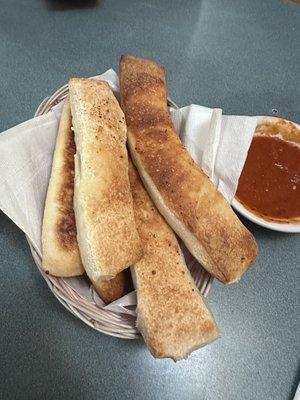 House made breadsticks.