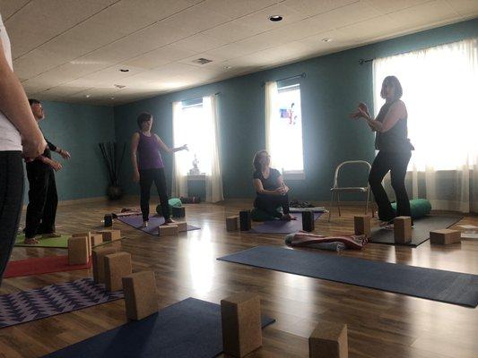 Intro to Yoga class. Studio is cute and relaxing. Instructor Amy  was great.