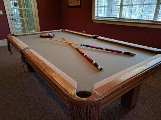 Show off your competitive side by playing a quick game of billiards in our Clubhouse!