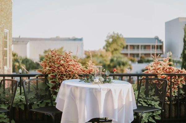 Bodacious events on one of our balconies.