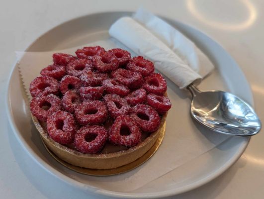 Lemon raspberry tart