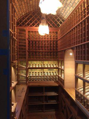 Custom built wine cellar in Tampa