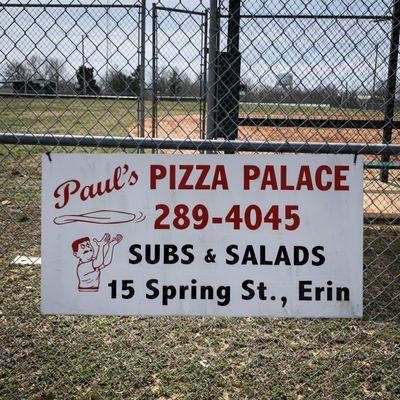 Paul's sign at Houston County Park