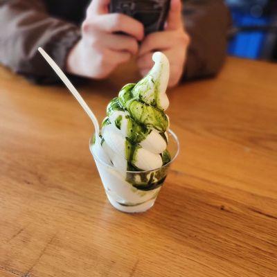 Matcha affogato