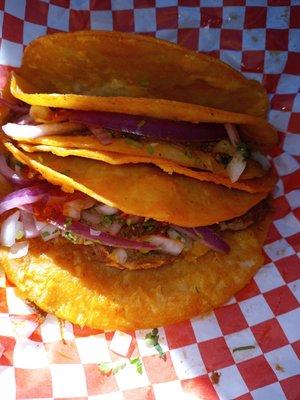 Two birria tacos- just ok