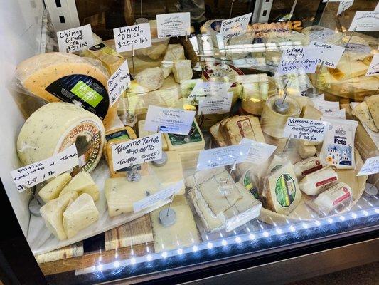 Excellent selection of cheeses!