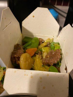 Hunan beef extra vegy