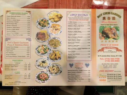 Front/Back Menu as of December 2015