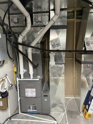 Installed furnace system