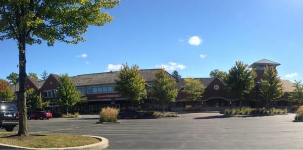 What the strip-mall looks like from the road