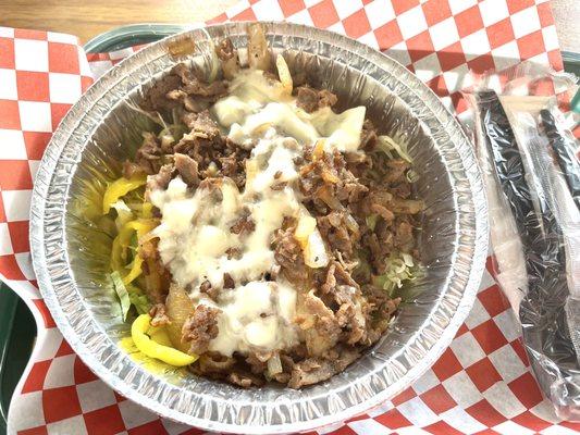 Philly Cheesesteak Salad