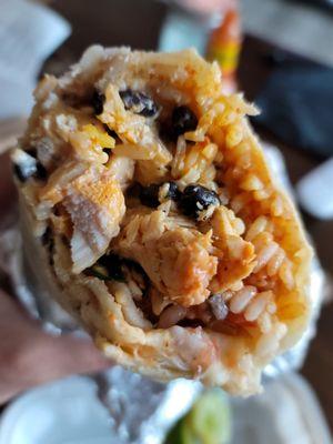 Chicken burrito