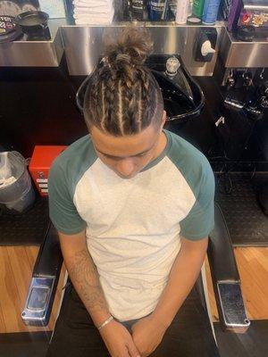 Tony hooked it up with a clean fade and some braids