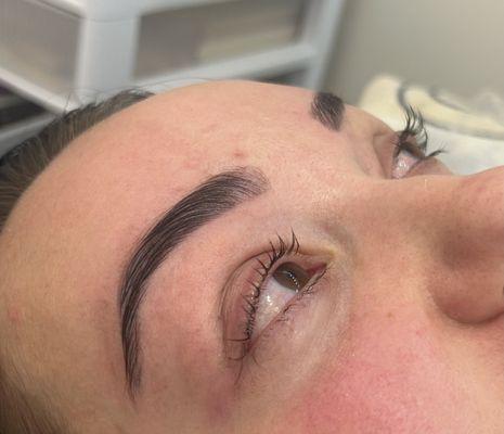 Brows lamination and lash lift with tinting.@sovans eyebrows threading.Book your appointment .