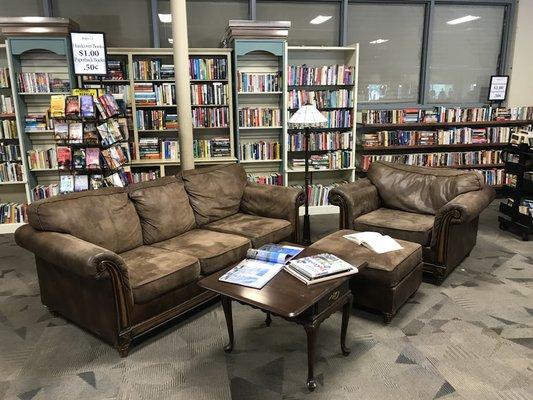 New seating area for reading!