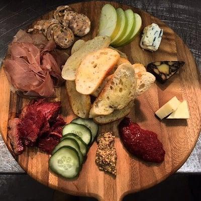 Perfect for 1/2 wine bottle night.  House cured meats and Antonellies cheeses