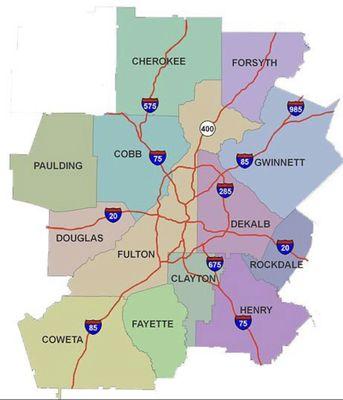 These are the counties that require testing currently.