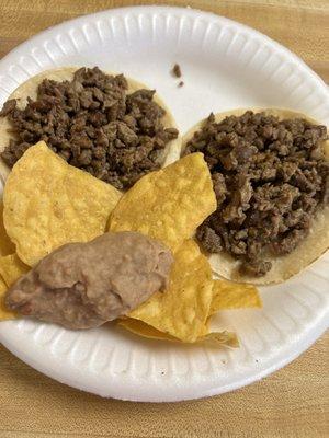 Carne Asada tacos Los Toritos