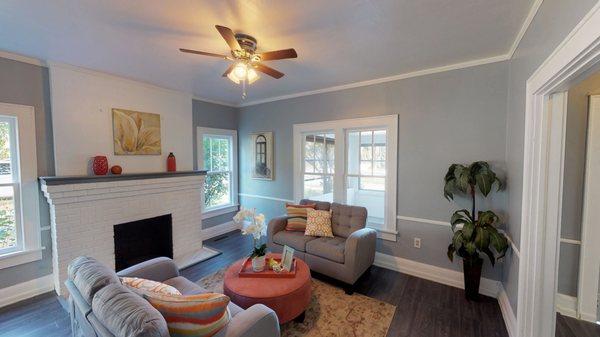 Original fireplace in this 1920 built Winter Haven home