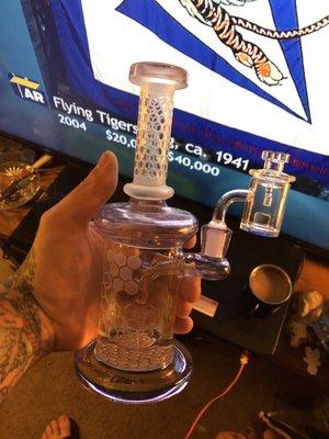 Honeycomb dab rig