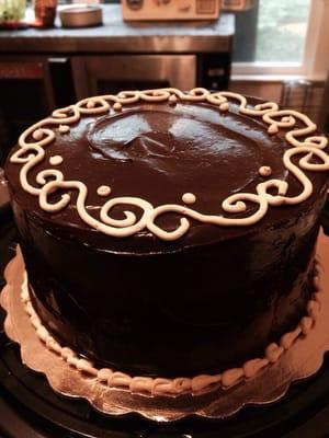 Triple chocolate cake