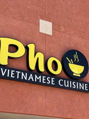 Outside Sign at Pho Vietnamese Cuisine in St. George, Utah.