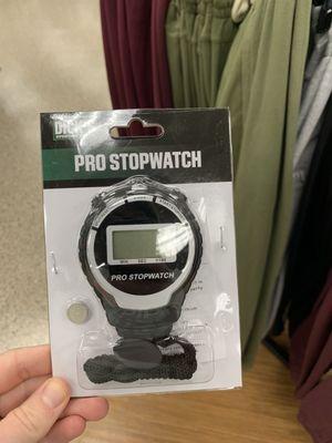 Found a water-resistant stop watch!