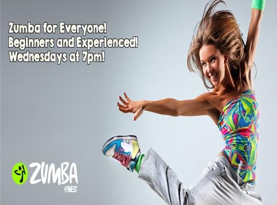 Zumba Wednesdays @ 7pm!