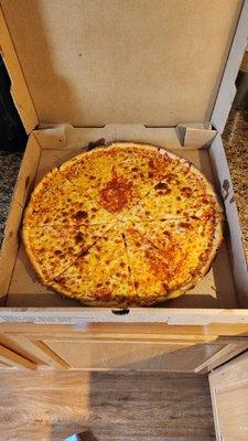 Medium Cheese pizza.  Very average.