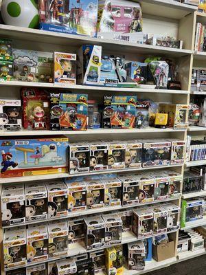 Lots of Funko Pops around