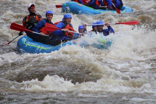 Wild water rafting