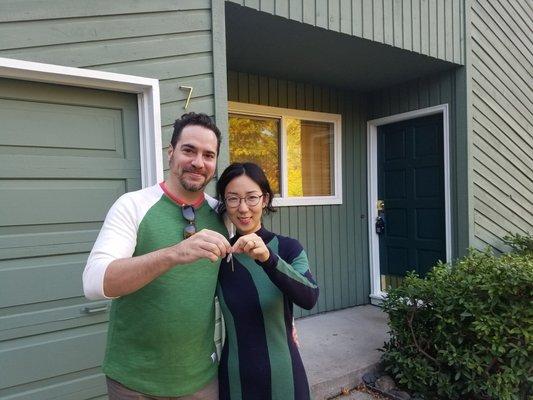 Justin & Yujin - Happy buyers in Multnomah Village!