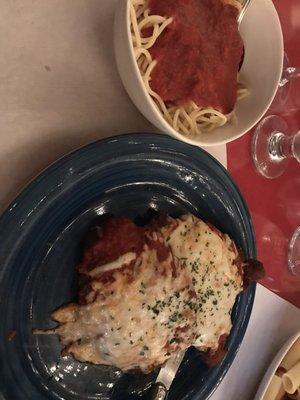 Chicken alla Anthony w/ spaghetti