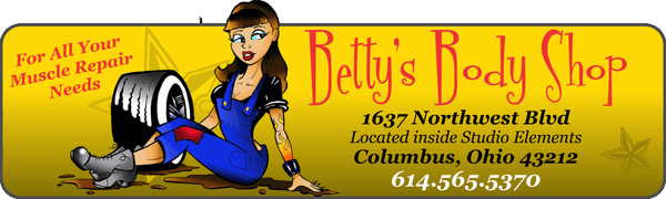 Betty's Body Shop - For All Your Muscle Repair Needs
1637 Northwest Blvd * (614) 565-5370