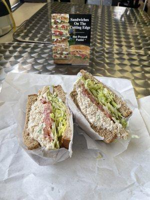 Tuna Salad Bread Sandwich.