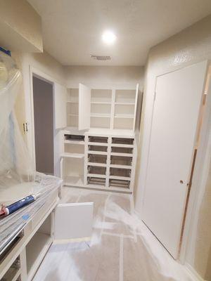 Master bath cabinet repaint in kingwood